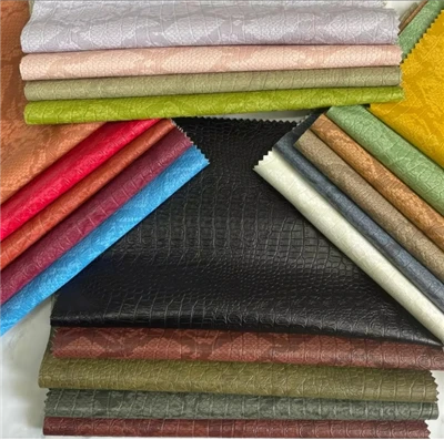 Kain Kulit Sintetis PU Hewan Imitasi Pola Ular Buaya Warna Toska Timbul Grosir Baru 0.7 mm Untuk Pakaian, Paket, Jaket