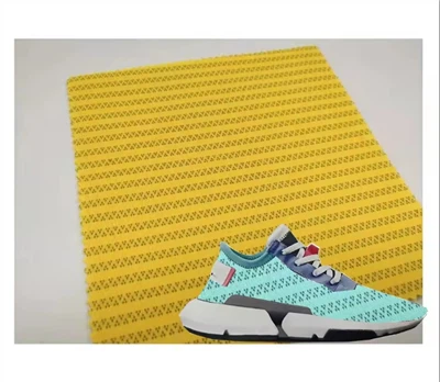 Single Stripe Double Mesh Jacquard Space Layer Fabric Pointelle Fabric Sepatu Bahan Alas Kaki