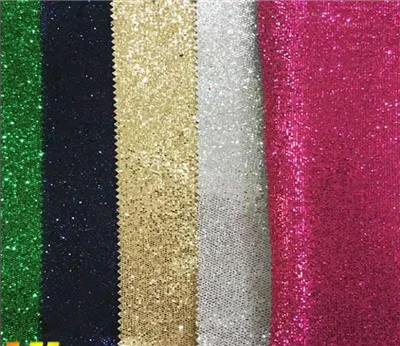 Solamni Produsen Glitter PVC PU Kain Kulit Untuk Sepatu Dan Tas